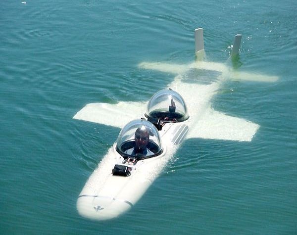 The Deep Flight Super Falcon có hình dáng như một chiến đấu cơ với thân thon gọn, 2 chỗ ngồi, 2 đôi cánh và 2 cái "vây đuôi". Tàu ngầm The Deep Flight Super Falcon có thể ở dưới nước hơn 5 giờ, giá 1,3 triệu USD. The Deep Flight Super Falcon có chuyến "bay" dưới nước đầu tiên tại vịnh San Francisco vào tháng 9 năm 2008.